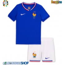 Maglie da calcio Francia Prima Maglia Bambino Europei 2024 Manica Corta (+ Pantaloni corti)